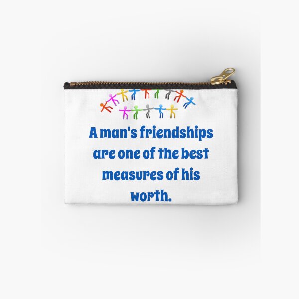 Item preview, A Man's Friendships Are One Of The Best - Friendship Quote  designed and sold by CrankyOldDude.