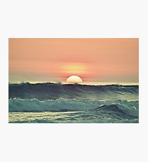 Ocean sunset Photographic Print