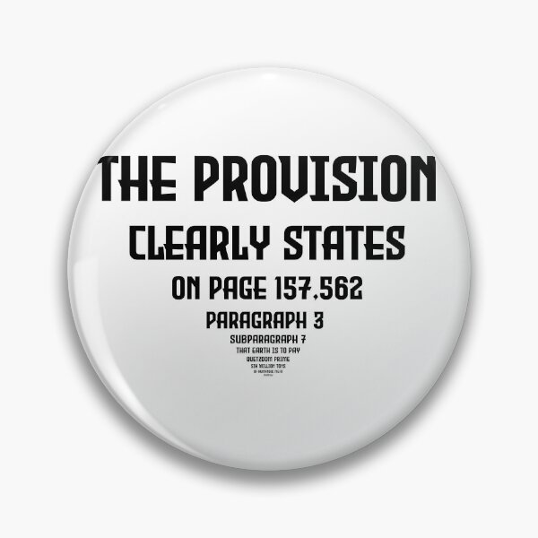 Item preview, The Provision Clearly states black text designed and sold by DaneSullivan.