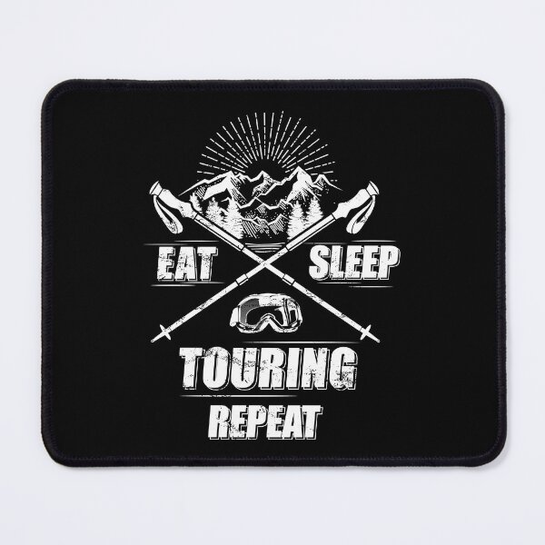 Item preview, Ski Touring Mountains Heartbeat Winter Sports Alps designed and sold by StrongShirts.