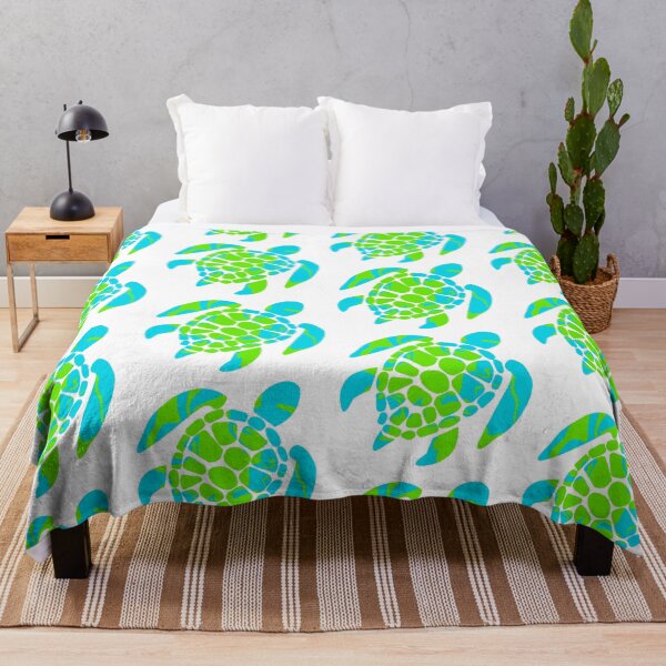 Item preview, Bright Blue and Green Sea Turtle designed and sold by birdsofthePNW.