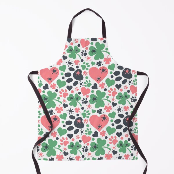 Item preview, St. Patrick's Day - pawprints on my heart - splatterpaint designed and sold by EvergreenWhimsy.
