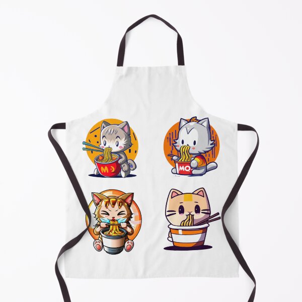 Item preview, ramen with cat sticker - ramen pack bundle - ramen lovers bundle designed and sold by wear4gamers.