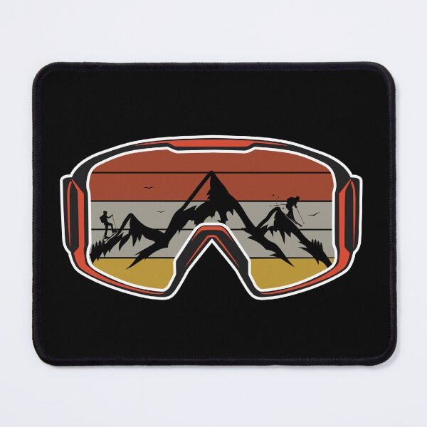 Item preview, Ski Touring Mountains Heartbeat Ski-Goggle Skiing designed and sold by StrongShirts.