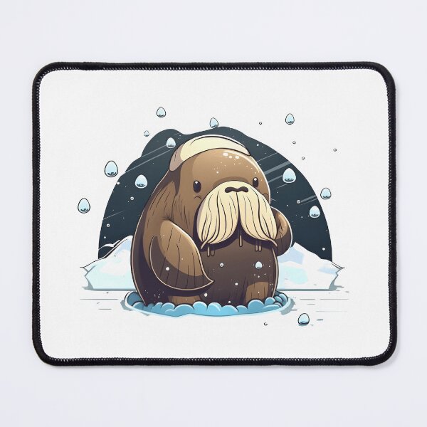 Item preview, Cute walrus in the snow designed and sold by TheBanditos.