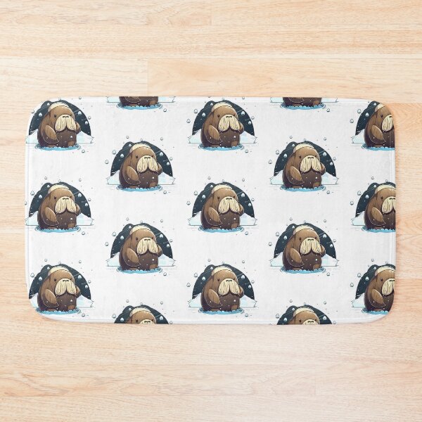 Item preview, Cute walrus in the snow designed and sold by TheBanditos.