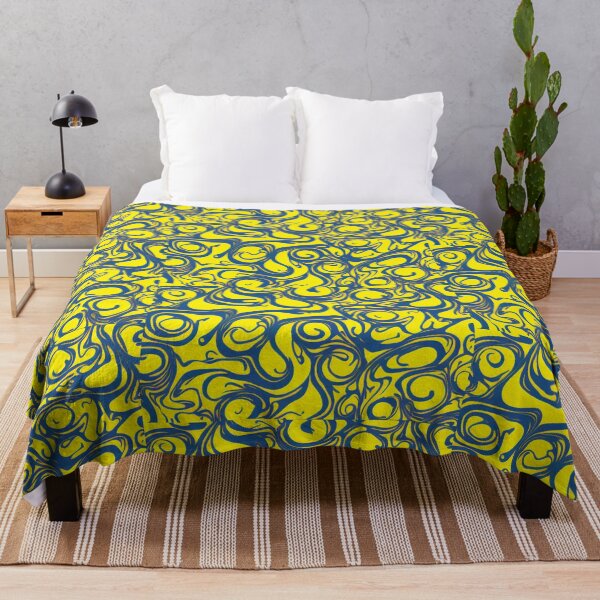 Item preview, Add a pop of color to your life with the Groovy Swirling Liquid Pattern - yellow  [AI generated, AI art ,schoolbag aesthetic ] designed and sold by 3ac-Arts.