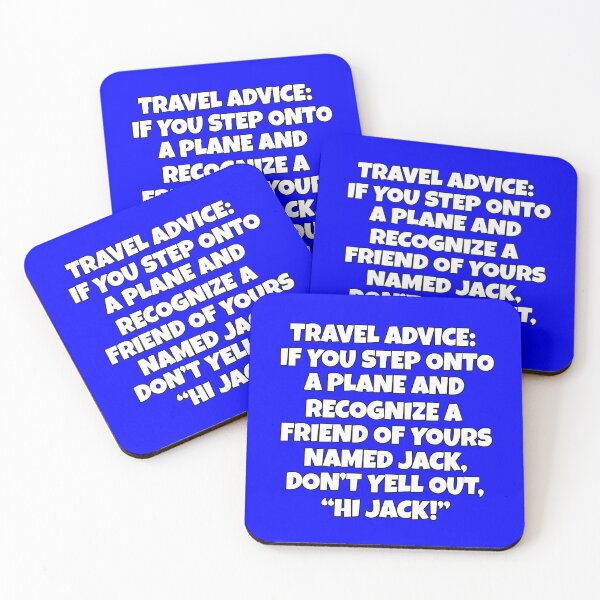 Item preview, Funny Sarcastic Humor Caution Travel Advise: If You Step Onto A Plane And Recognize A Friend designed and sold by fantasticdesign.