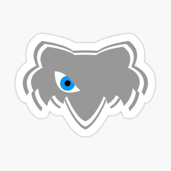 Bad Silverfox, Fox Face, Silver Sticker