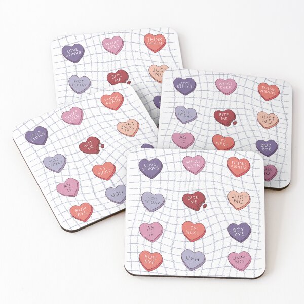 Item preview, Anti Valentines Day Candy Hearts designed and sold by de-luz-designs.