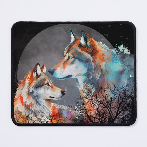 Item preview, Watercolor wolves valentines pack. Wolf pack. designed and sold by MamaNeeaDesigns.