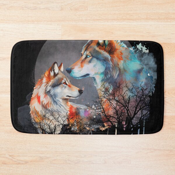 Item preview, Watercolor wolves valentines pack. Wolf pack. designed and sold by MamaNeeaDesigns.