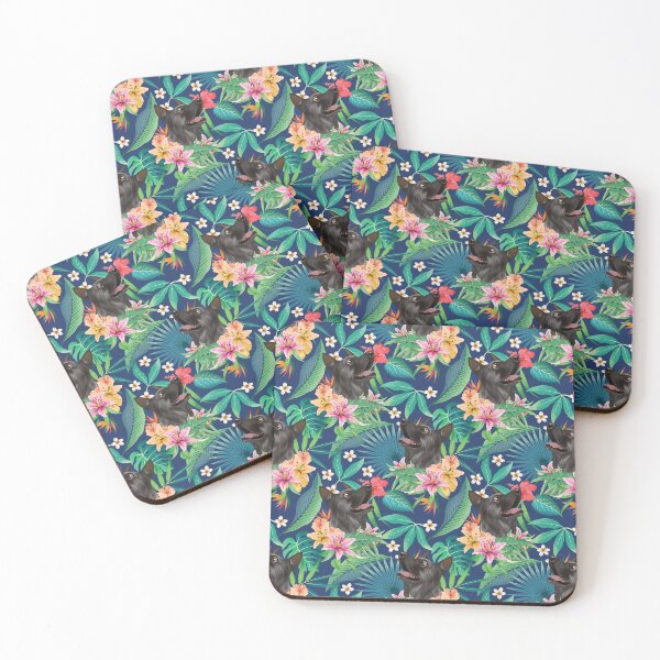 Artikelvorschau, Tropical Black German Shepherd Dog entworfen und verkauft von lulupetart.