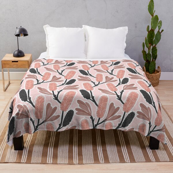 Item preview, Australian Coastal Banksia Pattern - Blush Palette designed and sold by CircusCreative.