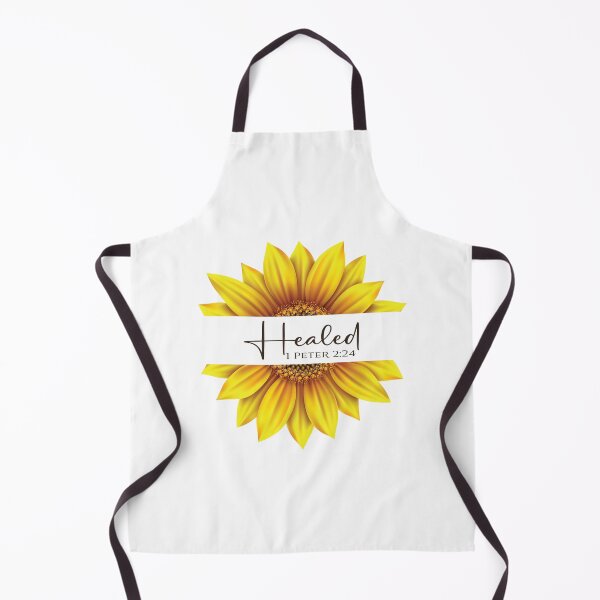 Item preview, Christian Sunflower design - I am Healed - 1 Peter 2:24 designed and sold by simplydesignart.