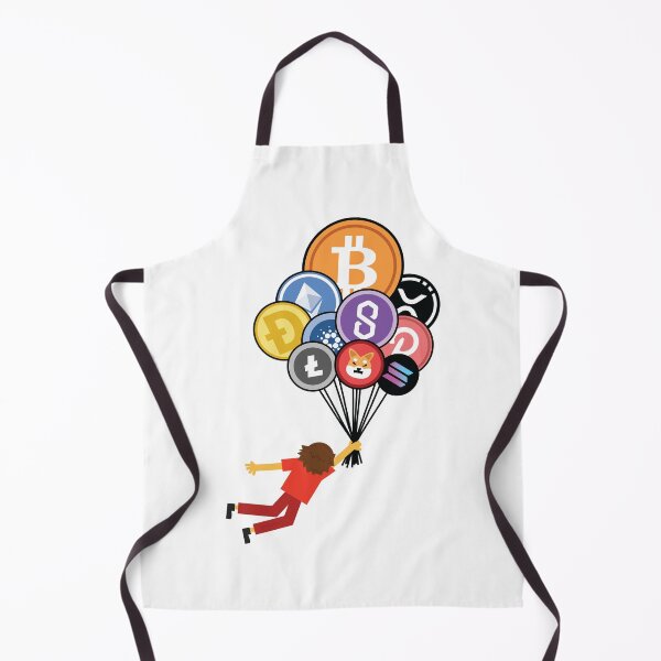 Item preview, Crypto Ballons Flying To The Moon CryptoCurrency Party Bitcoin XRP Dogecoin Litecoin Shib ETH designed and sold by doseofwin.