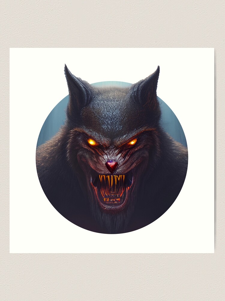 Night of the Werewolf Art Print for Sale by Jallu123