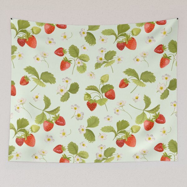 Item preview, Strawberry Fruit, Leaves and Flowers designed and sold by silviaol.