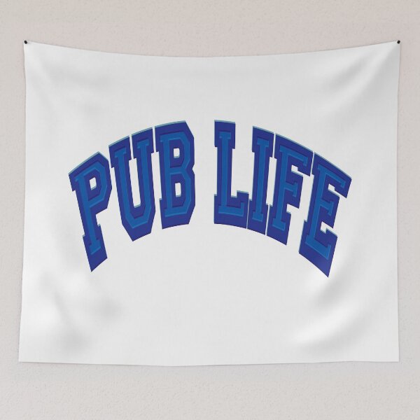 Item preview, Pub Life, varsity font designed and sold by DaveDanchuk.