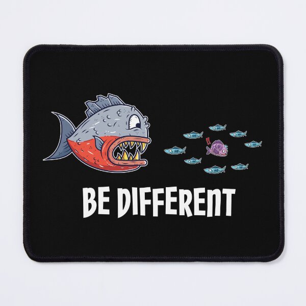 Item preview, Be Different Fish Diver Aquarium Dive designed and sold by StrongShirts.