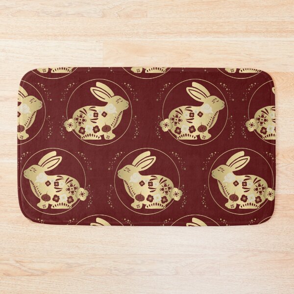 Item preview, Year of the Rabbit Pattern designed and sold by Old Urban Farmhouse Design Studio.