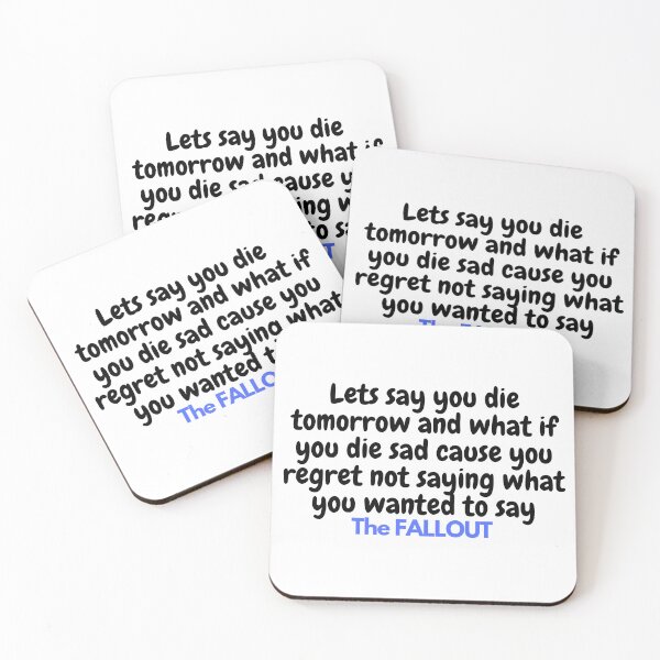 Item preview, The Fallout quote designed and sold by Rileyjoel2003.