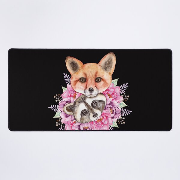 Item preview, Fox and Raccoon Flower Arrangement designed and sold by ORTHODX.