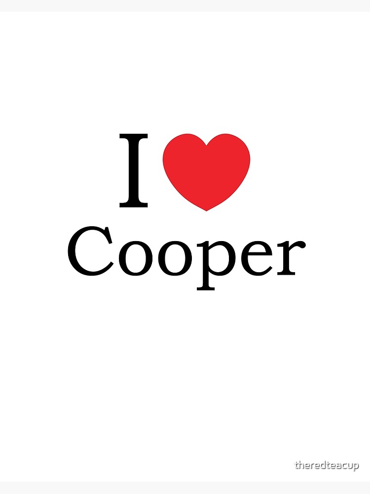 I Love Cooper - With Simple Love Heart