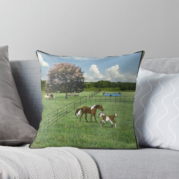 Item preview, Horses in Fenced Fields designed and sold by KaycysCreations.