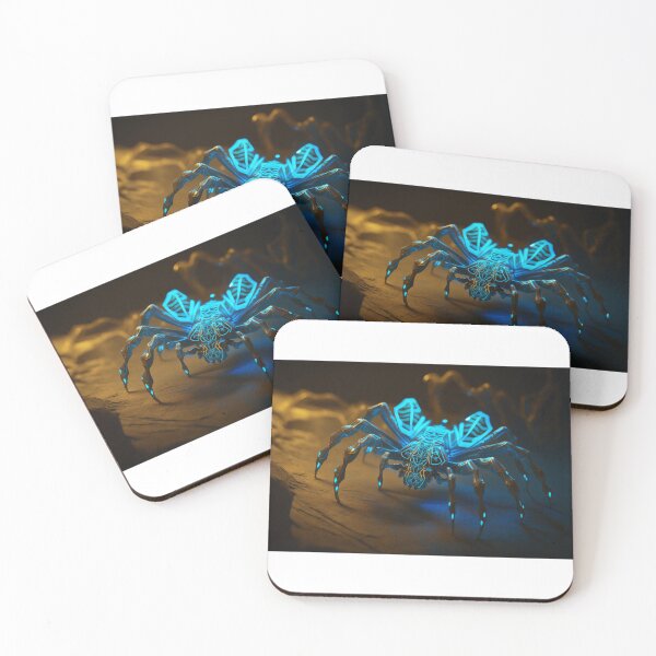 Item preview, "Blue World: A Cyberpunk Tale of a Spider's Journey" designed and sold by DaniFantasy.