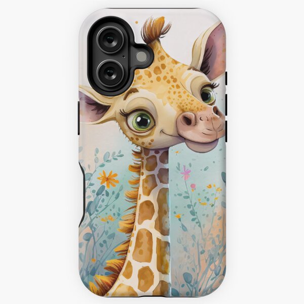 Item preview, Giraffe Watercolor flower designed and sold by BK-Digiart.