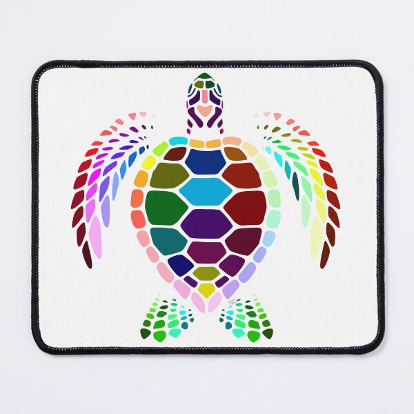 Item preview, Colorful Abstract Turtle designed and sold by Old Urban Farmhouse Design Studio.