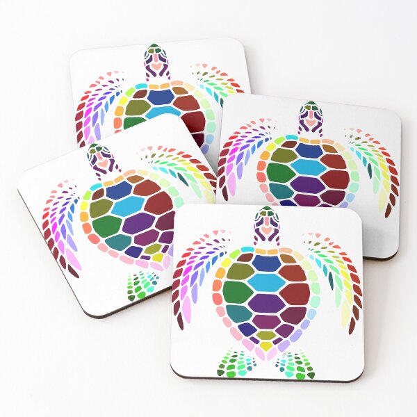Item preview, Colorful Abstract Turtle designed and sold by Old Urban Farmhouse Design Studio.