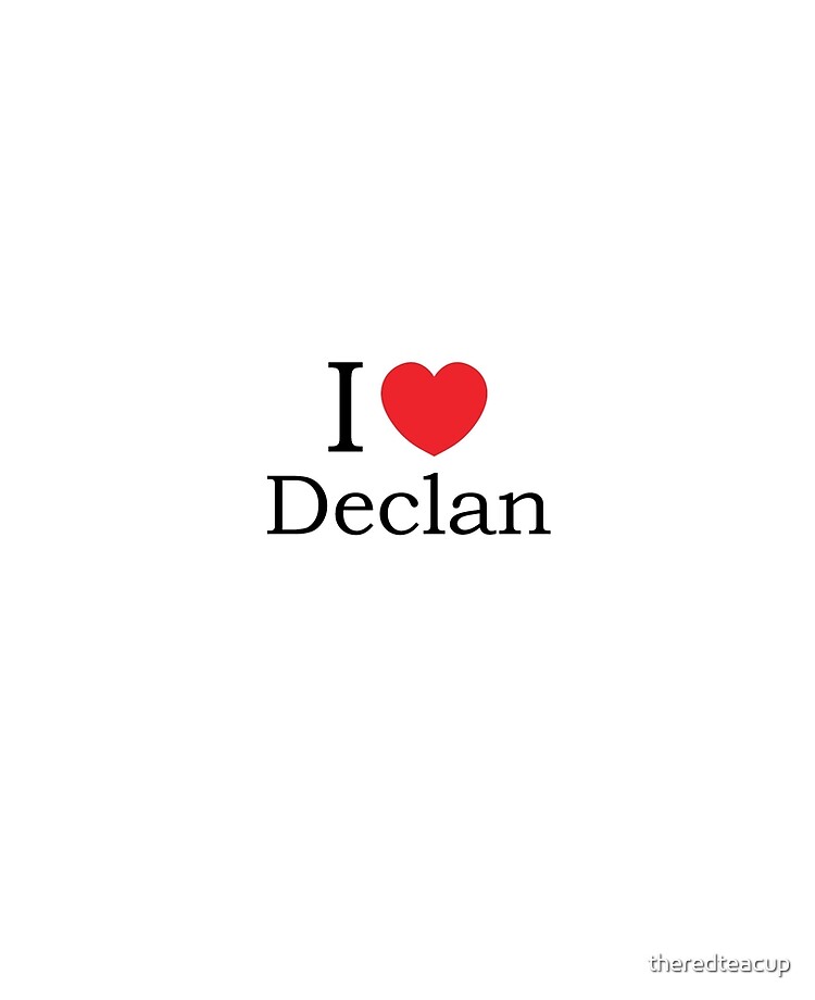 I Love Declan - With Simple Love Heart iPad Case & Skin for Sale