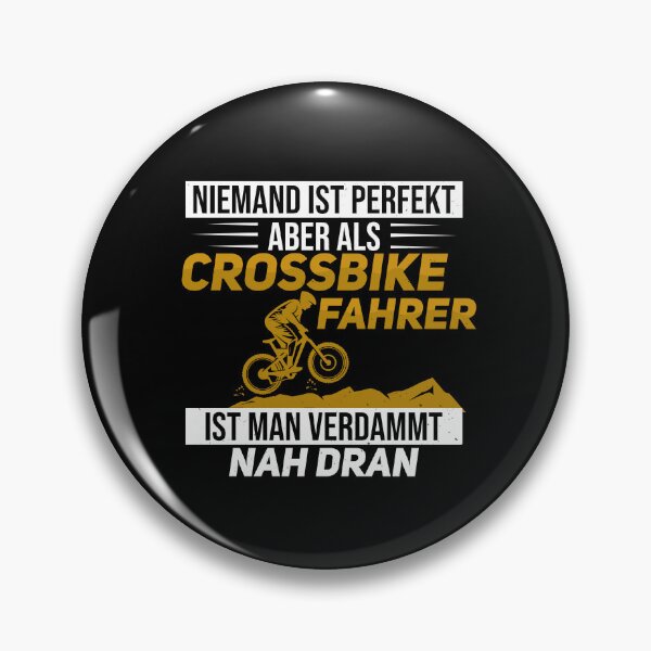 Artikelvorschau, Crossbike Niemand Ist Perfekt Radfahrer Spruch entworfen und verkauft von StrongShirts.
