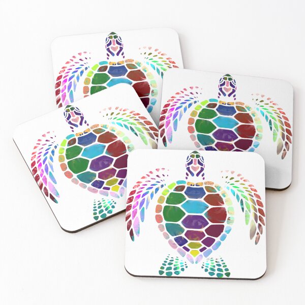 Item preview, Watercolor Abstract Turtle designed and sold by Old Urban Farmhouse Design Studio.