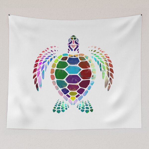 Item preview, Watercolor Abstract Turtle designed and sold by Old Urban Farmhouse Design Studio.