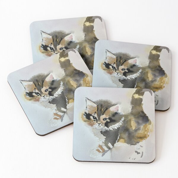 Item preview, Watercolor Calico Kitten designed and sold by MEyolo2.