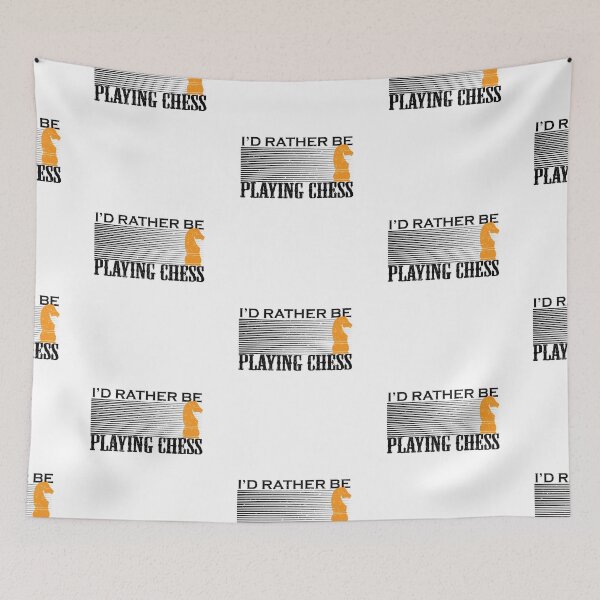Item preview, I'd Rather Be Playing Chess Funny Board Games Theme designed and sold by onceproject.
