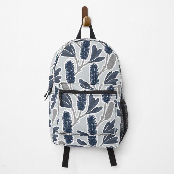 Item preview, Australian Coastal Banksia Pattern - Blue & Grey Palette designed and sold by CircusCreative.