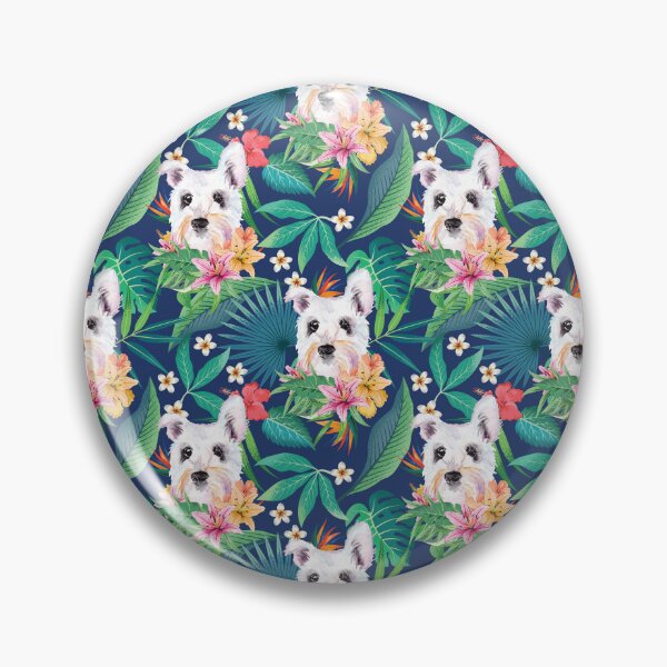 Item preview, Tropical White Miniature Schnauzer designed and sold by lulupetart.