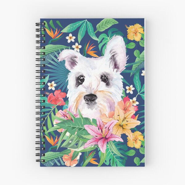 Item preview, Tropical White Miniature Schnauzer designed and sold by lulupetart.