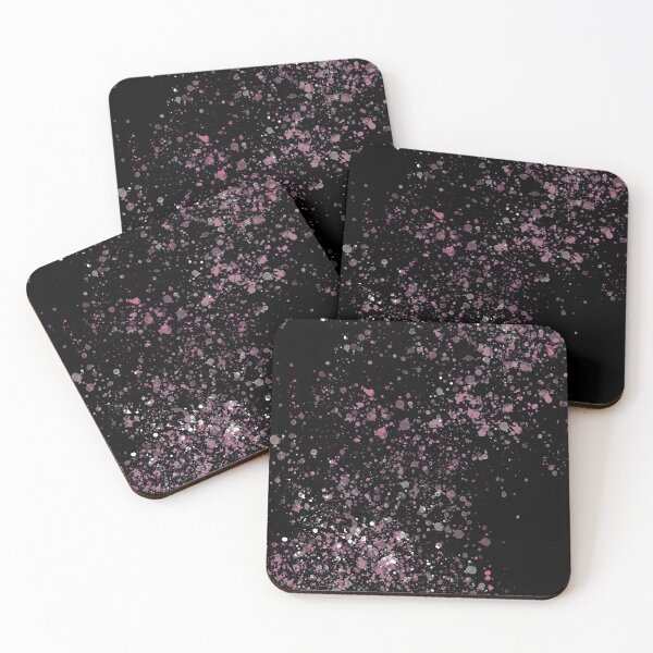 Item preview, Black and pink splash texture designed and sold by flamendes.