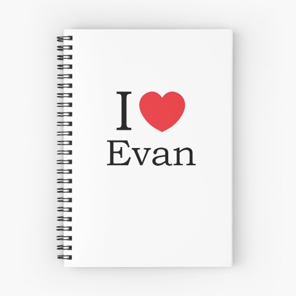 Item preview, I Love Evan - With Simple Love Heart designed and sold by theredteacup.
