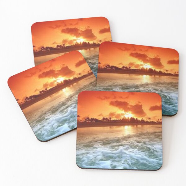 Item preview, Beach Sunset Golden Sky Clouds designed and sold by artistworks512.