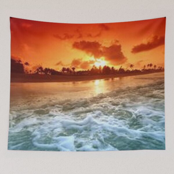 Item preview, Beach Sunset Golden Sky Clouds designed and sold by artistworks512.