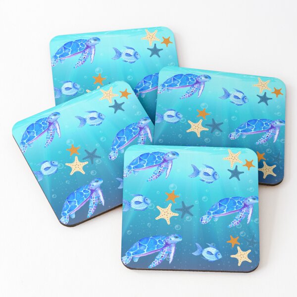 Item preview, Ocean sea turtle and starfish designed and sold by OzarkEpoxy.