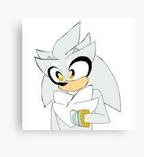 Silver Cute Print Canvas Print