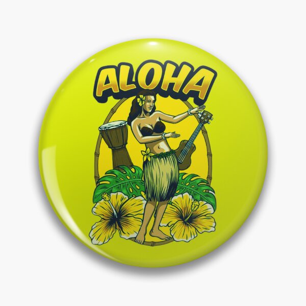 Item preview, cute hawaiian girl dancing hula designed and sold by Pukon87 shop.