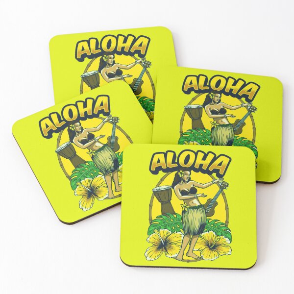 Item preview, cute hawaiian girl dancing hula designed and sold by Pukon87 shop.